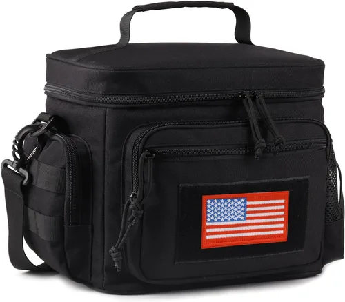 Vista 12 de ATRIPACK Lonchera táctica para hombres, bolsa de almuerzo táctica Molle con correas a prueba de fugas, aislada, para mujeres, comida para adultos