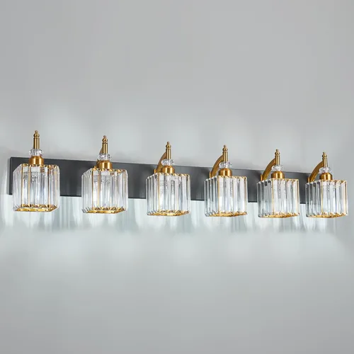 Vista 29 de Juego de dos apliques de pared modernos negros para interiores, lámpara de pared de cristal, lámpara de pared montada en la pared, aplique de pared