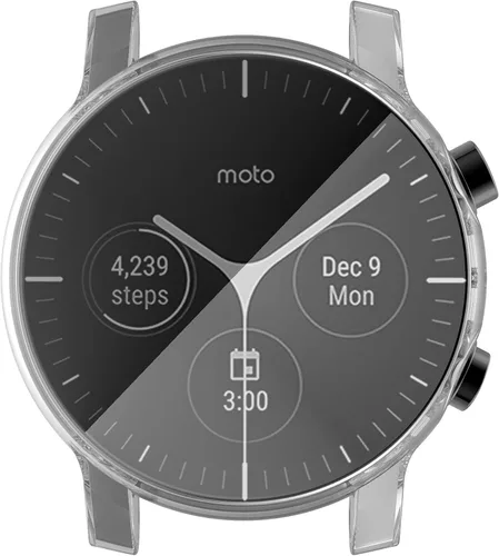 Vista 5 de Funda protectora de pantalla compatible con Motorola Moto360 3ª generación Smartwatch Accesorios TenCloud Covers Resistente a los arañazos Funda