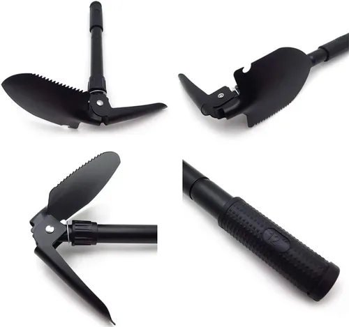 Vista 4 de HTTMT- ET-Shovel001 - Pala plegable militar multifuncional Pala de supervivencia de emergencia jardín camping