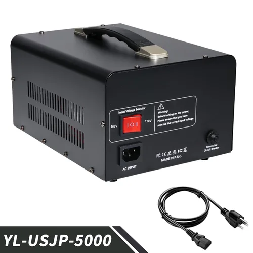 Vista 12 de 500W US al convertidor de voltaje de Japón 120V a 100V transformador reductor