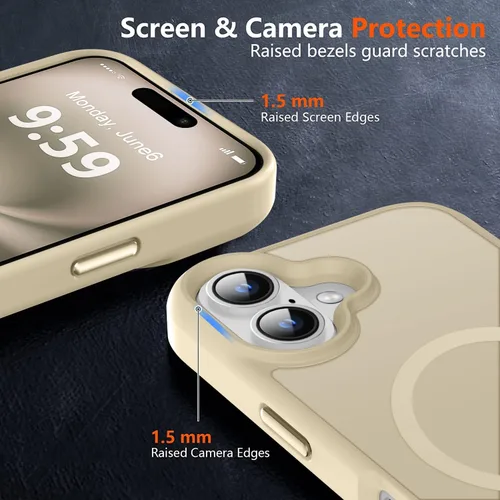 Vista 627 de MOCCA - Funda magnética resistente para iPhone XR de 6.1 pulgadas, compatible con MagSafe, funda con protección contra caídas de grado militar