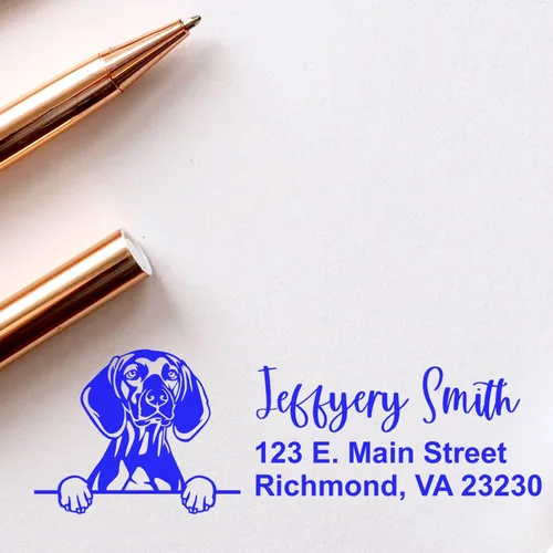 Vista 76 de American Bulldog Stamp Duo, Custom Return Address for Dog Lovers, Personalized Mail Mark for Letters and Cards