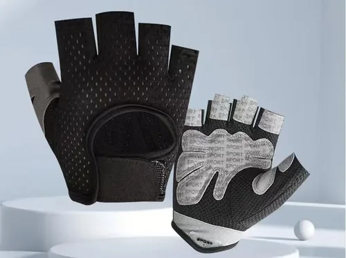 Vista 6 de INOGIH Guantes de gimnasio ligeros y transpirables sin dedos para mujer, guantes de entrenamiento para ejercicio y crossfit
