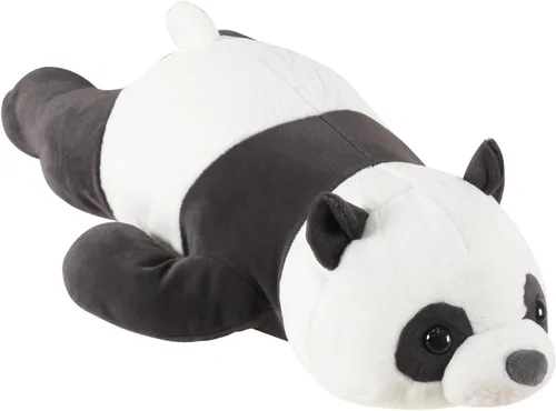 Vista 8 de Almohada de peluche de oso panda gigante de 24" lindo, almohada de cuerpo suave, juguete de animales de peluche de panda grande, regalo para niños