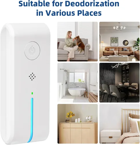 Vista 4 de Ionizadores de aire enchufables – ionizador de aire para el hogar, purificador de aire enchufable con luz nocturna negativa sin filtro portátil