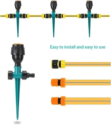 Vista 3 de Rociador de césped ajustable múltiple en una espiga con control de vuelo integrado, aguas de hasta 30 pies de diámetro, ángulo de pulverización