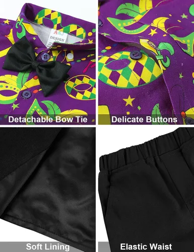Vista 72 de A&J DESIGN Conjunto de traje de caballero para niños pequeños, 3 piezas, camisas, chaleco y pantalones