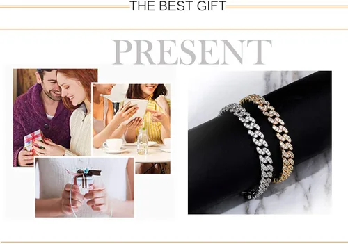 Vista 5 de TOPGRILLZ 8mm Cuban Link Anklets Bracelet for Women 6 Times 14K Gold Plated Fashion Foot Jewelry Gift, 9" 10" 11