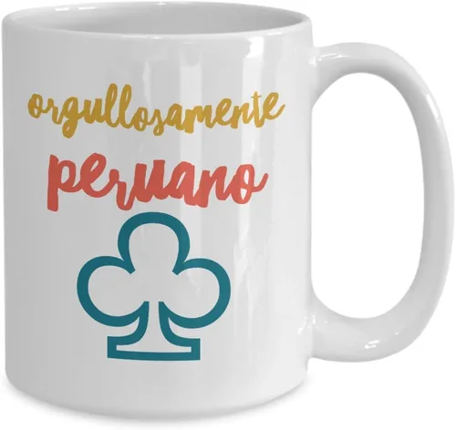 Vista 2 de Perú Futbol Taza de Cafe Vaso, taza café divertidas, tazas personalizadas, taza de café inspiradoras, taza con mensajes positivos.