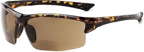 Vista 11 de Calabria Sport 202BF - Gafas de seguridad bifocales para lectura para hombres y mujeres, antivaho envolvente, protección UV tintada, sin montura