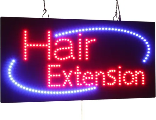 Vista 7 de Cartel trenzado de pelo, 24"x12", 23.6x11.8 in, TOPKING, LED, Neón, Florescente, Señalización, Letrero, Exhibición, Valla publicitaria, Pantalla