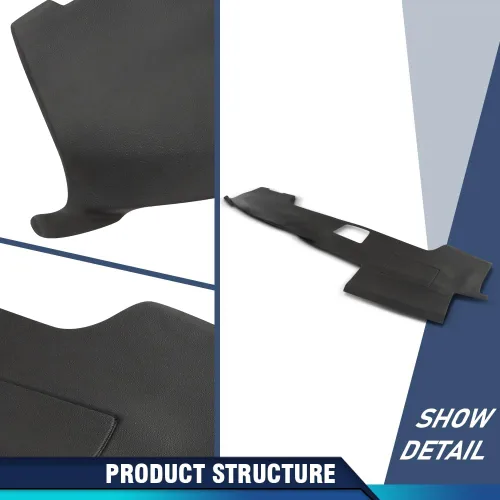 Vista 6 de PIT66 Cubierta de bisel de tablero de TPE, compatible con Toyota 4Runner 2003 2004 2005 2006 2007 2008 2009, panel de instrumentos negro