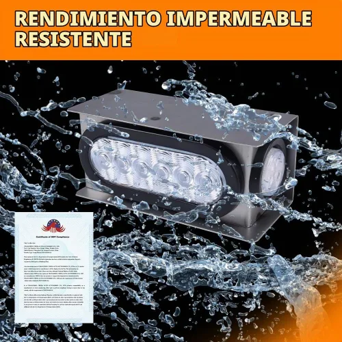 Vista 3 de G-PLUS Kit de caja de acero para remolque LED, compatible con remolque/camión con luz trasera ovalada de 6 pulgadas y lámpara de marcador de 2