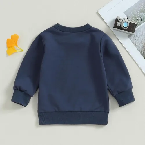 Vista 6 de Traje de primer cumpleaños para niño, sudadera de cuello redondo para bebé, traje de primer cumpleaños, ropa de otoño e invierno