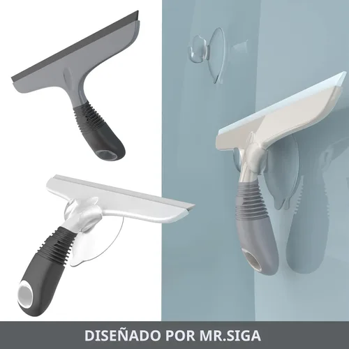 Vista 3 de MR.SIGA Escobilla de silicona para puertas de ducha, 25 cm/10 pulgadas Escobilla de ducha para puertas de vidrio, rasqueta sin rayas para ventanas