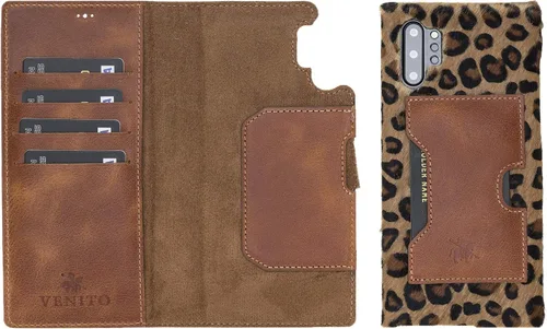 Vista 34 de Venito Florence - Funda de piel compatible con Samsung Galaxy S9, extra segura con bloqueo RFID, cartera desmontable para teléfono (gris decolorado)