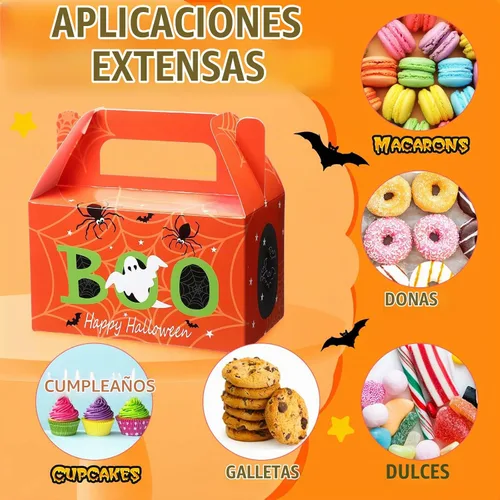 Vista 5 de ReliThick - Paquete de 80 cajas de golosinas de Halloween con bolsas