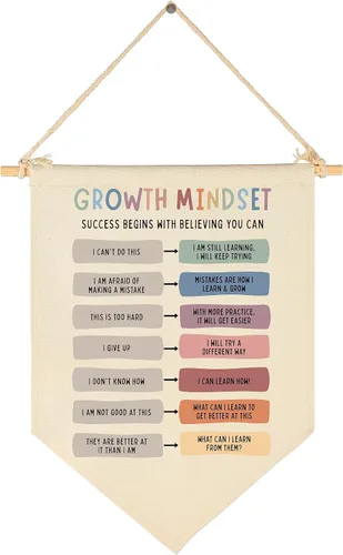 Vista 34 de Está Bien Cometer Errores - Banner de Educación en Salud Mental - Lona de Afirmaciones Positivas y Citas Decorativas para Maestros, Niños