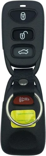 Vista 4 de Funda para llave remota de entrada sin llave con carcasa de llave de 4 botones para Hyundai Elantra Sonata sin chips sin soporte de batería