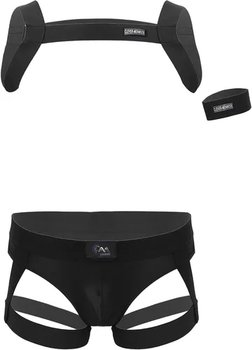 Vista 7 de Jockstrap Lucha Sencillo Bolsa Hebilla Bolsa Leotardo Ropa Interior Arnés Monos