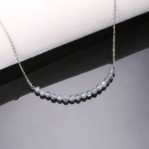 Vista 5 de Collar de plata de ley real con dije de corazón para hermana, regalo de hermana