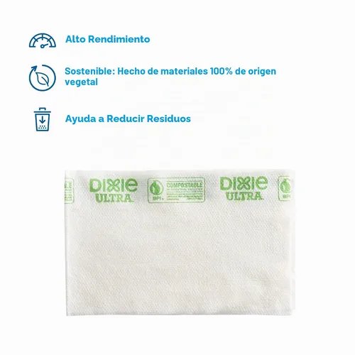 Vista 2 de Georgia-Pacific Dixie Ultra F700 Toalla desechable de lino para servicio de alimentos de GP PRO (Georgia-Pacific); respetuosa con el medio ambiente