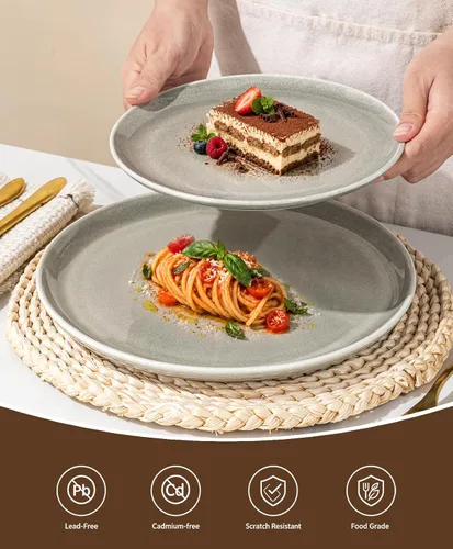 Vista 4 de AmorArc Dinnerware Sets for 4, Ceramic Plates and Bowls Sets (12 Piece)