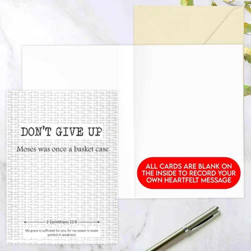 Vista 3 de Kulture Games Tarjetas de felicitación cristianas (paquete de 10) – Tarjetas de aliento, inspiradoras y motivacionales con sobres y calcomanías