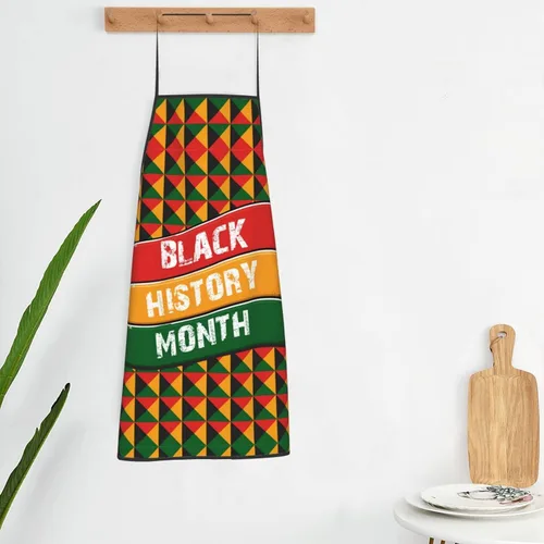 Vista 6 de I Am Black History Mes Delantal Ajustable Adulto Chef Cocina Babero Para Cocinar Hornear