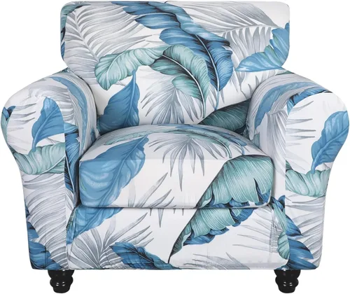 Vista 25 de SearchI Funda elástica para sofá, funda para sillón de 2 piezas con funda de cojín separada para silla, protector de muebles lavable para sala
