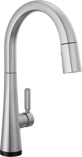 Vista 15 de Grifo Delta Faucet Monrovia de Níquel Cepillado para Cocina, Grifos de Cocina con Rociador Desplegable, Grifo de Fregadero de Cocina con Lumicoat