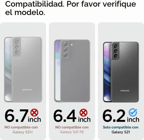Vista 2 de Spigen Funda para Galaxy S21, aire líquido
