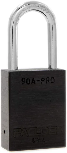 Vista 37 de PACLOCK Candado de la serie 90A-PRO, compre American Act obediente, aluminio anodizado marrón, cilindro de 7 pines de alta seguridad con 1 llave por