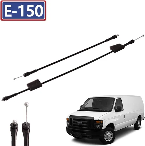 Vista 3 de Cable de liberación de pestillo de puerta lateral compatible con Ford E150 E250 E350 E450 E550 van Super Duty 1992-2014 Cable de repuesto