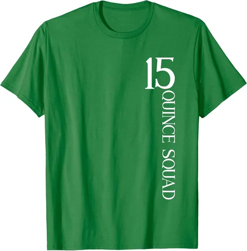 Vista 4 de Quince Squad Quinceanera 15th Birthday - Camiseta de quinceañera para niñas Asphalt Grey
