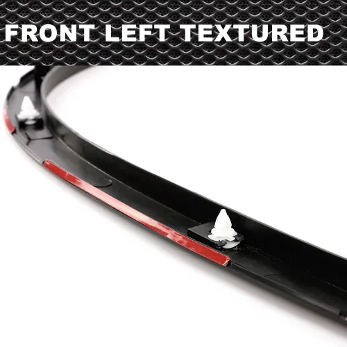 Vista 5 de CROSSDESIGN Guardabarros, compatible con Volkswagen Tiguan 2012-2017 delantero izquierdo texturizado plástico negro Left Textured Black Plastic