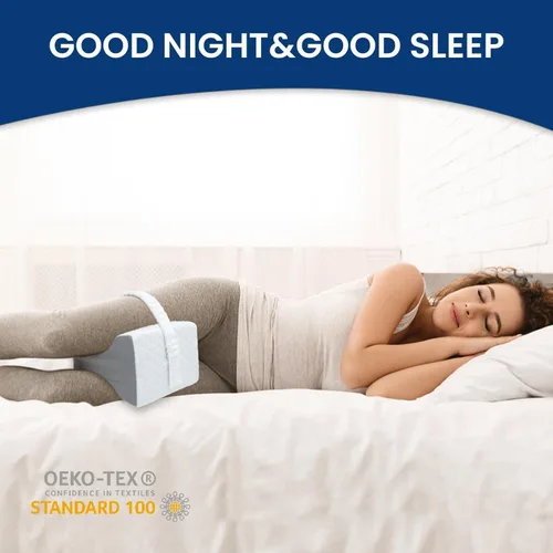 Vista 7 de Kehangte Almohada de rodilla para personas que duermen de lado, almohadas de piernas para personas que duermen de lado, espuma viscoelástica