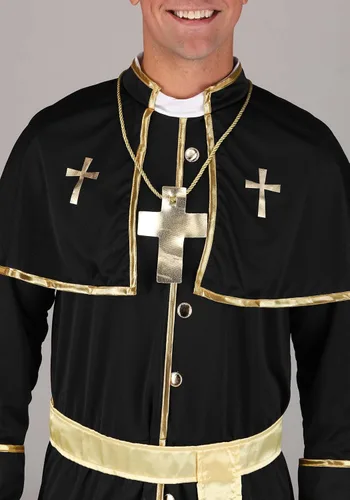 Vista 3 de Disfraz de Sacerdote Deluxe para hombre