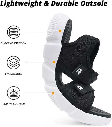 Vista 5 de CAMELSPORTS Sandalias deportivas de verano para mujer, zapatos deportivos de agua, playa, para viajes casuales al aire libre
