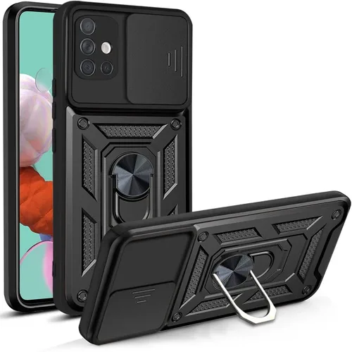 Vista 63 de Compatible con Tecno Pova Neo 2 Bracket Shell, con cubierta deslizante para lente de cámara compatible con Tecno Pova Neo 2 LG6n Case Negro