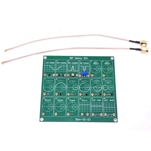 Vista 7 de Garosa Kit de demostración de placa de prueba de frecuencia Módulo de prueba VNA Analizador de red de vectores Prueba de placa de protoboard Módulo