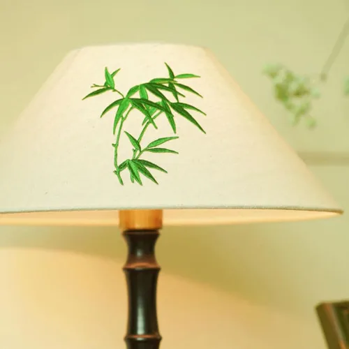Vista 3 de Lamp for Desk Chinese Style Solid Wood Zen Study Room Atmosphere Lamp Master Bedroom Bedside Retro Table Lamp Desk Lamps for Home Office