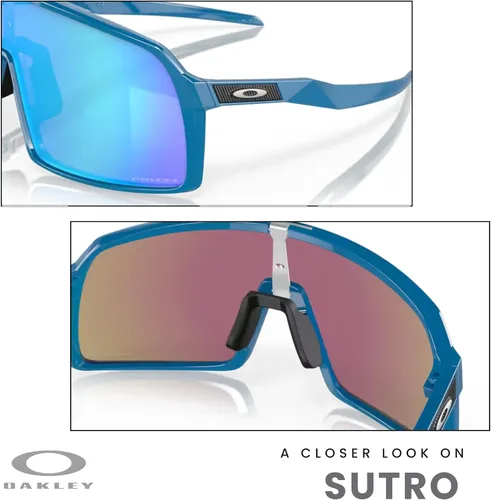 Vista 147 de Oakley Sutro OO9406 / OO9462 - Lentes de sol para hombre, kit de correa de accesorios, bolsa de microfibra