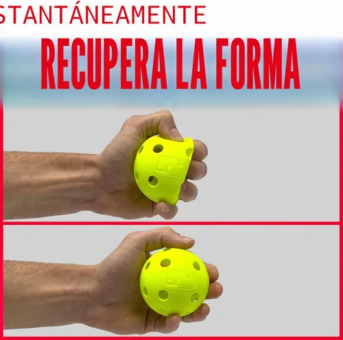 Vista 3 de MLB Indestruct-A-Ball - Pelotas de entrenamiento ópticas (paquete de 8), 9 pulgadas, color amarillo 5X More Durable Than Standard Balls, Flexes on
