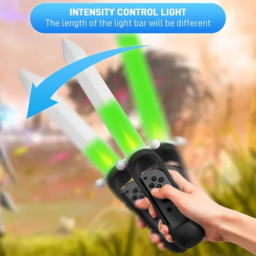 Vista 5 de RHOTALL Espada de juego para The Legend of Zelda Skyward Sword HD compatible con Nintendo Switch y Switch OLED Right Joycon Controller, accesorios