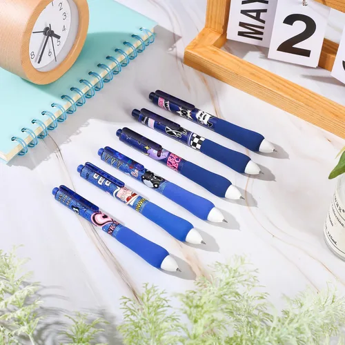 Vista 8 de Bolígrafos de gel retráctiles Unvoltage Gen Ink Rollerball Juego de bolígrafos de tinta negra de 0.020 in, juego de 12 bolígrafos de escritura