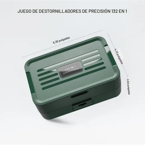 Vista 7 de Juego Mini de destornilladores de precisión con identificación codificada por color, 132 en 1, juego de herramientas de reparación micromagnéticas