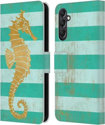 Vista 17 de Head Case Designs Officially Licensed Paul Brent Agate Mermaid Coastal Leather Wallet Case Compatible with Samsung Galaxy A24 4G / M34 5G