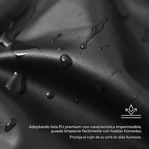 Vista 4 de Yates Home Funda de cojín de piel sintética para sofá, impermeable, elástica, para asiento de caravana, sofá biplaza, protector de muebles, funda